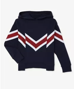 Free Assembly Modern Varsity Girls Split Seam Hoodie Dark Navy size Small - Picture 1 of 5