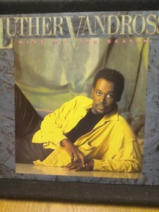 Luther Vandross: Give Me The Reason +Tracklist sheet Vintage Vinyl Album/LP 1986 - Picture 1 of 2
