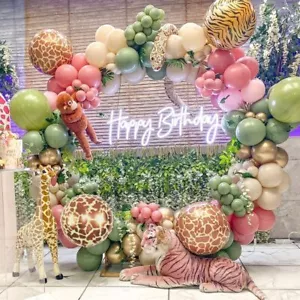 Globos Guirnalda Selva Safari Fiesta Cumpleaños Decoración Baby Shower Globo Arco Kit - Imagen 1 de 12