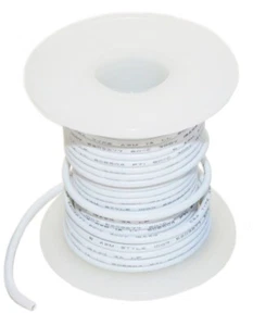 White 18 Gauge Stranded Hook Up Wire, 100 Foot Spool (Shade May Vary) - Picture 1 of 1