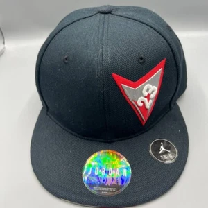 Nike Air Jordan 23 Hat Men 7 3/8 Black Jumpman Fitted Cap - Picture 1 of 7