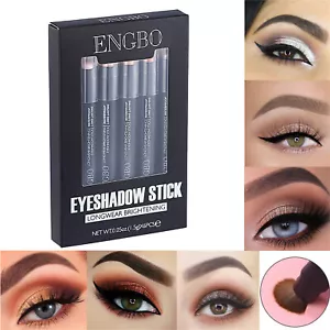 6pcs Metallic Eyeshadow Stick Set Eye Shadow Pencil Highlighter Makeup Stick Pen - Picture 1 of 11