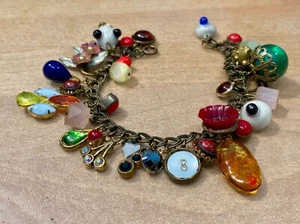 Vintage mix materials "forget me not" bracelet Cracker Jack Prizes toys Gumball - Picture 1 of 7