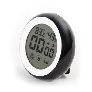Temporizador de cocina digital con termómetro digital magnético humedad, pantalla LED - Imagen 1 de 7