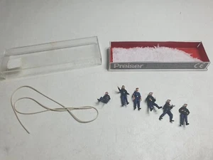 PREISERHO #10232 PERSONNAGES X6 POMPIERS AVEC UN TUYAU EN BOITE co - Imagen 1 de 5