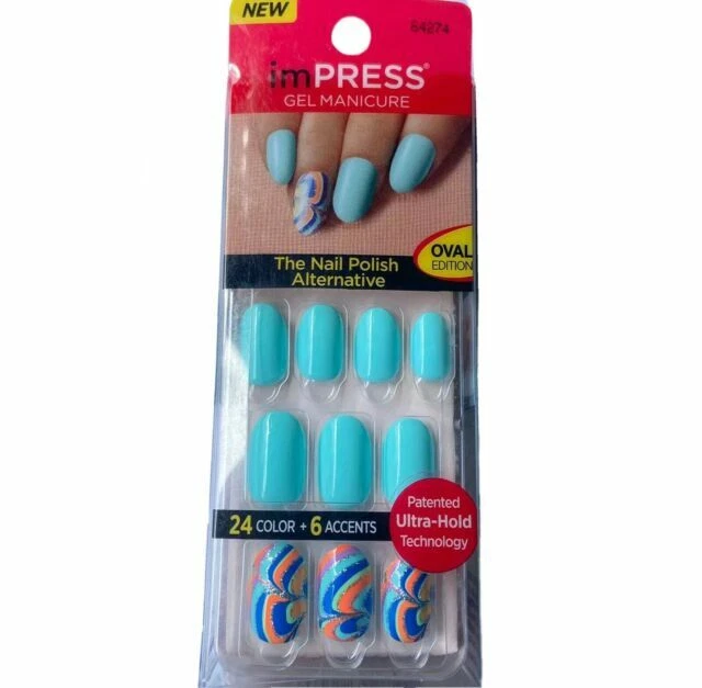 Impress Gel Manicure Oval Edition Press-On Nails - Gossip Girl