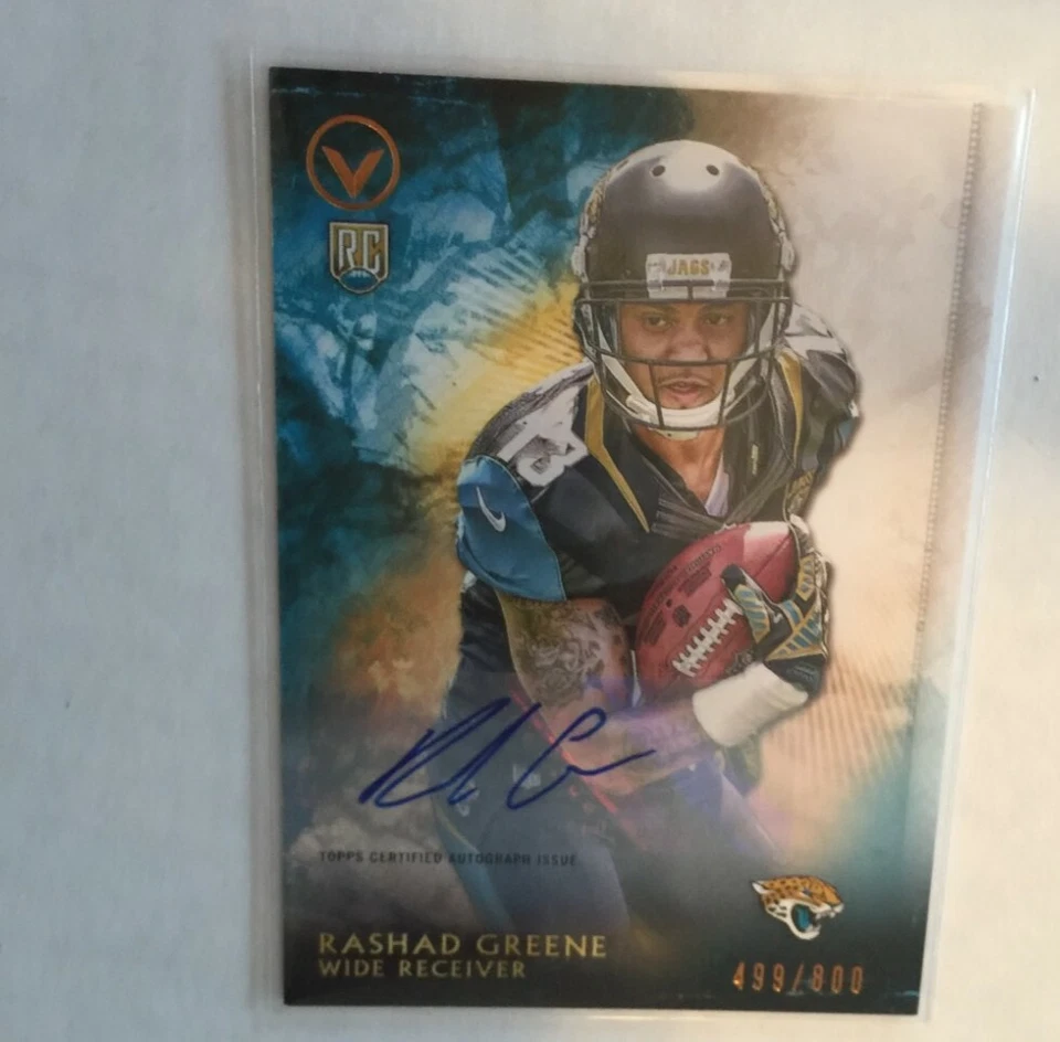 2015 Topps Valor Autographs Speed AUTO RC /99 #125 Rashad Greene Jaguars - Image 1 of 1