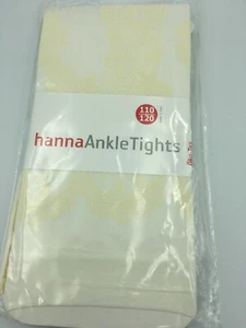 Hanna Andersson Lace Ankle Tights Footless Beige Off White Tights NIP 110 120 5 - Picture 1 of 5
