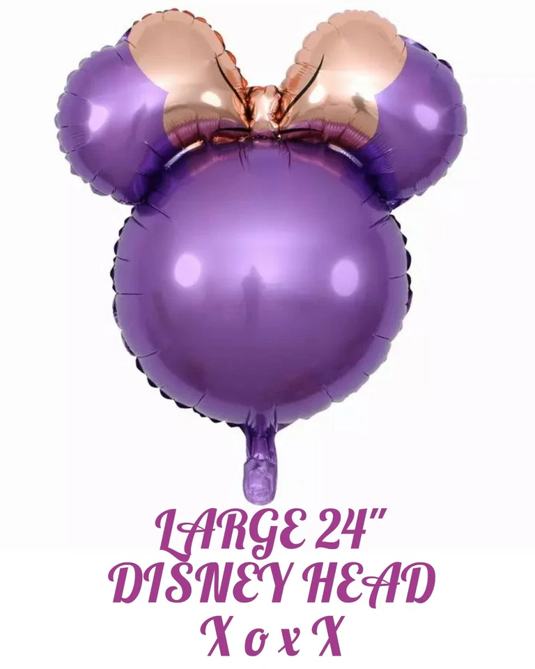 Globos de cumpleaños de 24" Disney Minnie Mouse lámina fiesta decoraciones revelación de género Foto 1 de 1