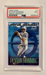 Peyton Manning 1999 Fleer Tradition Asalto Aéreo #10 PSA 9 Inserto Como Nuevo - Imagen 1 de 3