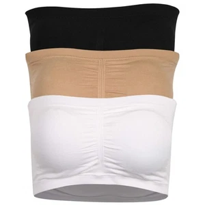 Summer Wireless Bandeau Bras for Women, Removable Pads Bra Strapless Seamless... - Picture 1 of 6