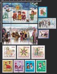 Traditional Celebrations Christmas, New Year - MOLDOVA, ROMANIA - 4 Full Sets - Picture 1 of 1