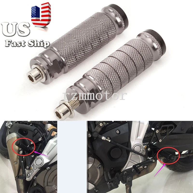 Juego de reposapiés modificados CNC para Suzuki GSX1300 HAYABUSA GSXR600 750 1000 Foto 1 de 4