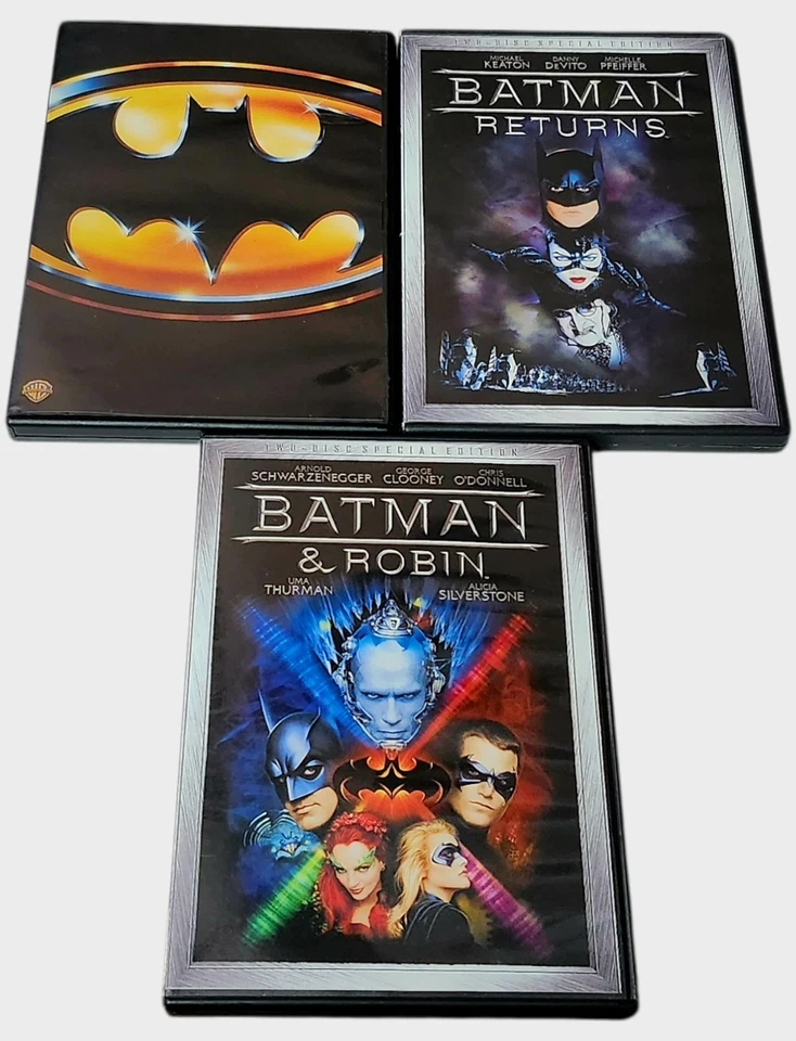 Batman 89 / Batman Returns / Batman And Robin 3 Movie DVD Set  - Image 1 of 4