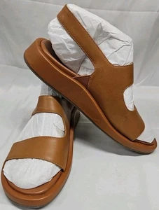 Vionic Madera Ankle Strap Sandals Tan Leather Women’s Size 8  EUC Summer Shoes - Picture 1 of 11