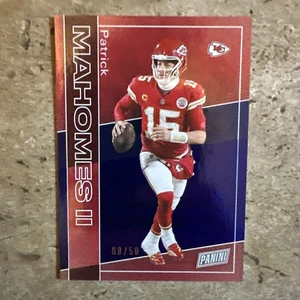 2025 Panini National Convention - Patrick Mahomes - #18 Blue Parallel #d /50 - Picture 1 of 2