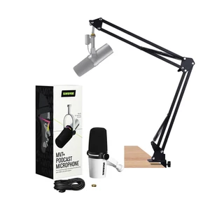 Shure MV7+ Wired Dynamic Microphone with Desk Stand for Pro Live Streaming - Picture 1 of 7