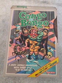 Congo Bongo (Colecovision, 1984) Box, Manual , & Cartridge 
