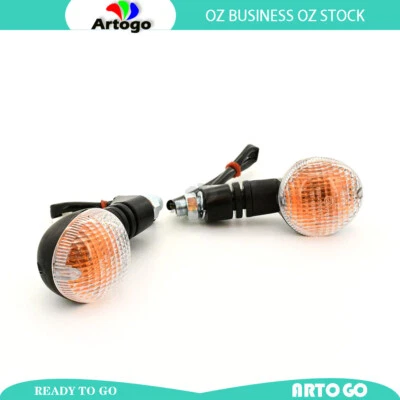 2X Indicador delantero o trasero lente transparente para Husaberg FS 650e/6 2005 2006 2007 2008 Foto 1 de 4