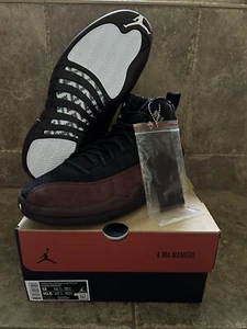 Size 12 - Jordan 12 Retro x A Ma Maniere Black 2022 - Picture 1 of 7