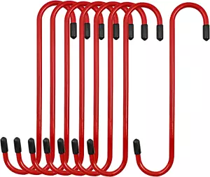 Ganchos para colgar pinzas de freno 4LIFETIMELINES, acero duradero, recubiertos de polvo rojo con - Imagen 1 de 12