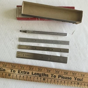 (3) Vintage 6" Steel Rules Lufkin General Omega - Picture 1 of 4