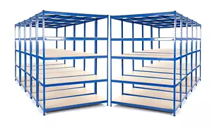 10 X Estantería de garaje de alta resistencia | 200 KG UDL 1800 mm x 1800 mm x 600 mm - Imagen 1 de 2