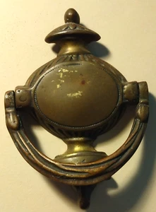 Antique Heavy-Duty Sheep/Ram's Head Brass Victorian Door Knocker - Picture 1 of 5