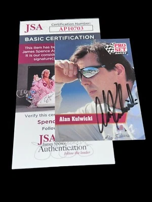 Alan Kulwicki NASCAR RACING HOOTERS VINTAGE 1991 PRO SET #93 signed card JSA COA - Image 1 of 2