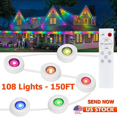 LED Permanent Outdoor Lights, RGB Outdoor Lights for House, 150ft with 108 LED - Image 1 of 4