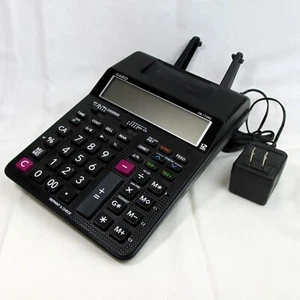 Black Casio HR-170RC Calculator Mini Desktop Printing Adding Machine Works Great - Picture 1 of 8
