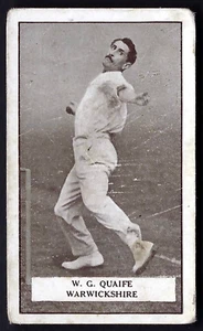 GALLAHER - FAMOUS CRICKETERS - #9 W G QUAIFE, WARWICKSHIRE - Picture 1 of 2