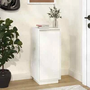 vidaXL Shoe Cabinet White 35x35x80 cm Wood Pine GFL - Picture 1 of 10