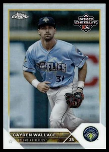 2023 Topps PRO DEBUT CAYDEN WALLACE CROMO REFRACTOR 7/99 PDC-133 - Imagen 1 de 2