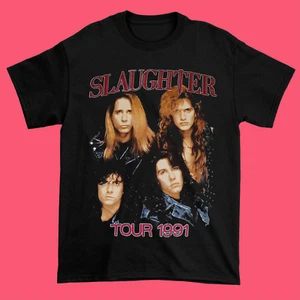 Camisa Unisex Slaughter And Firehouse Band Tour 1991 Algodón Todas las Tallas Negra BL002 - Imagen 1 de 4
