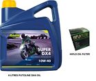 Oil and Filter Kit For Honda CBF 1000 F 2010-2014 PUTOLINE DX4 10W40 Hiflo