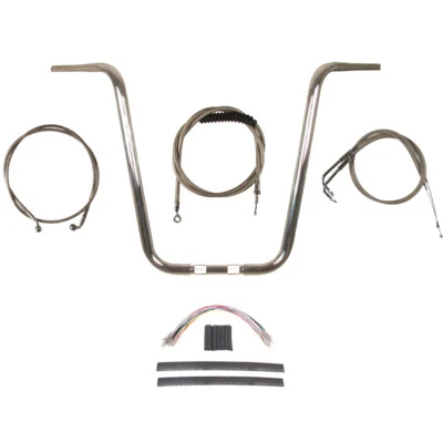 1 1/4 英寸 Chrome Wild 1 WO571 20 英寸 Pyscho Ape Hanger 套件 2004-2013 Harley Sportster — 第 1/2 张图片