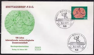070 - Germany 1973 - International Meteorological Collaboration - FDC - Picture 1 of 2
