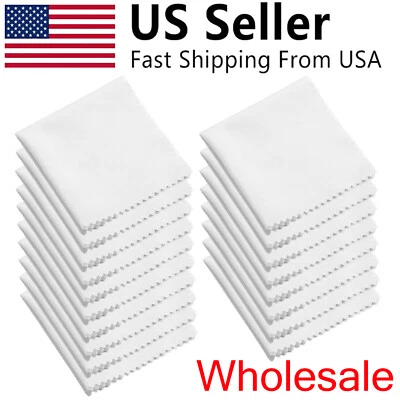 Lote de limpador quadrado pano de limpeza para lentes de câmera tela de telefone microfibra - Imagem 1 de 4