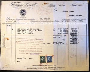 GF0184 - Fattura: Officine Manfredi Bongiovanni - Fossano 1927 - Perfin - Imagen 1 de 1