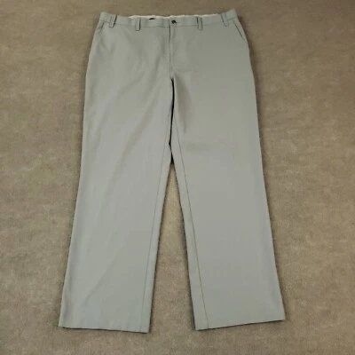 Callaway 裤子男式尺寸 40x30 灰色平底直筒高尔夫衬衫握把 — 第 1/4 张图片