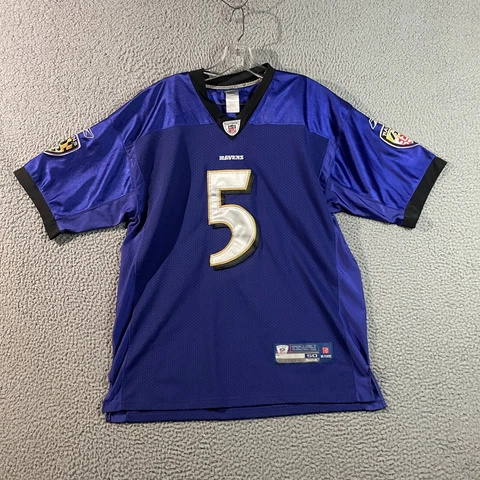 Baltimore Ravens Jersey NFL Joe Flacco Size 50 On Field Stiched Purple Color Cover