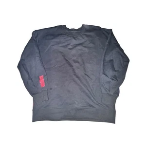 Lululemon Membership Perfectly Oversized Crew Women's Size 10 Black French Terry - Picture 1 of 6