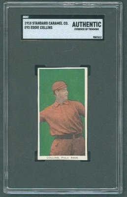 1910 E93 Standard Caramel EDDIE COLLINS SGC A Philadelphia "Free Shipping" - Image 1 of 2