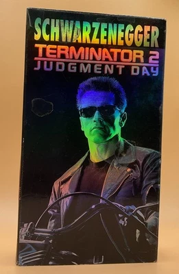 Terminator 2 Judgment Day VHS 1991, 1999 Glossy Arnold Schwarzenegger - Image 1 of 4