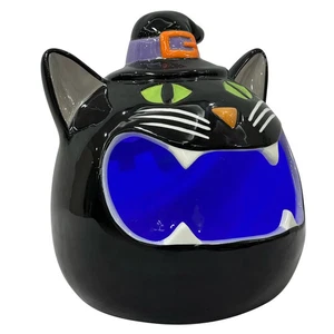 Member's Mark Pre-Lit Ceramic Cat Halloween Candy Bowl - Picture 1 of 5