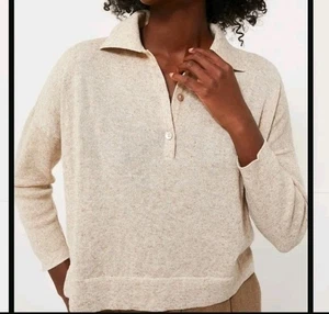 Tuckernuck Tencel Linen Clayton Relaxed Knit Polo Shirt Size Medium-Large - Picture 1 of 8