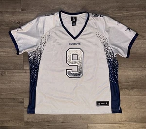 Vintage Reebok NFL Dallas Cowboys Tony Romo Jersey Women’s 2X 2XL Gray Navy Blue - Picture 1 of 17