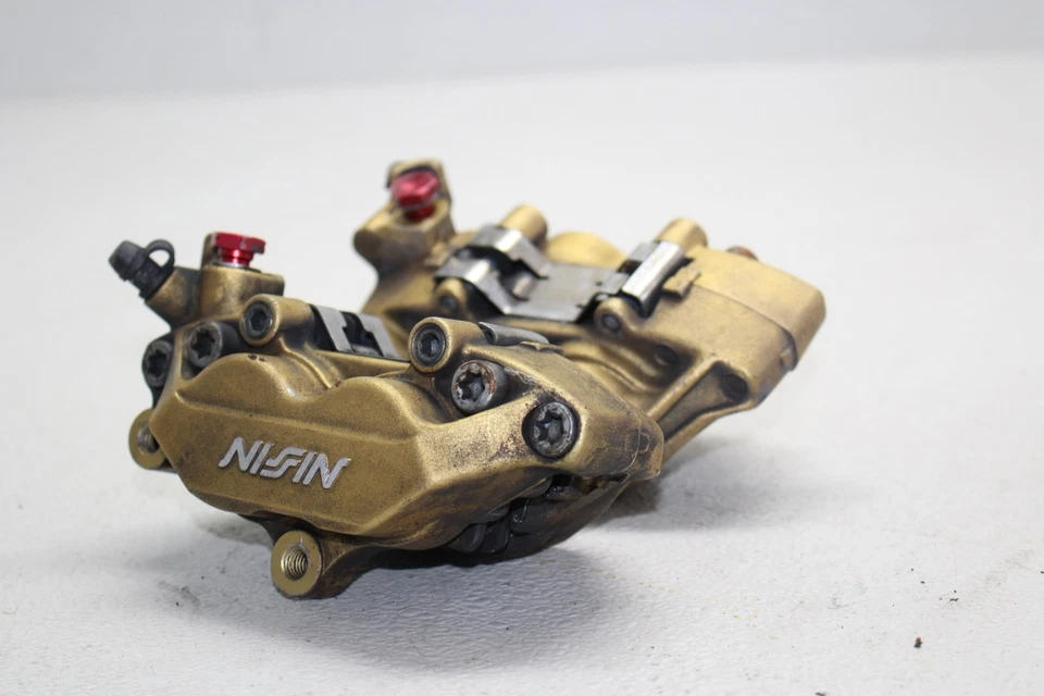 2002-2003 HONDA CBR954RR CONJUNTO DE PINÇAS DE FREIO DIANTEIRO ESQUERDO DIREITO PAR DE PINÇAS - Imagem 1 de 4