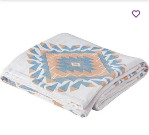 Bohemia Throw Blanket Double-Side Knitted Soft Woven Reversible Multi Color - Picture 1 of 7